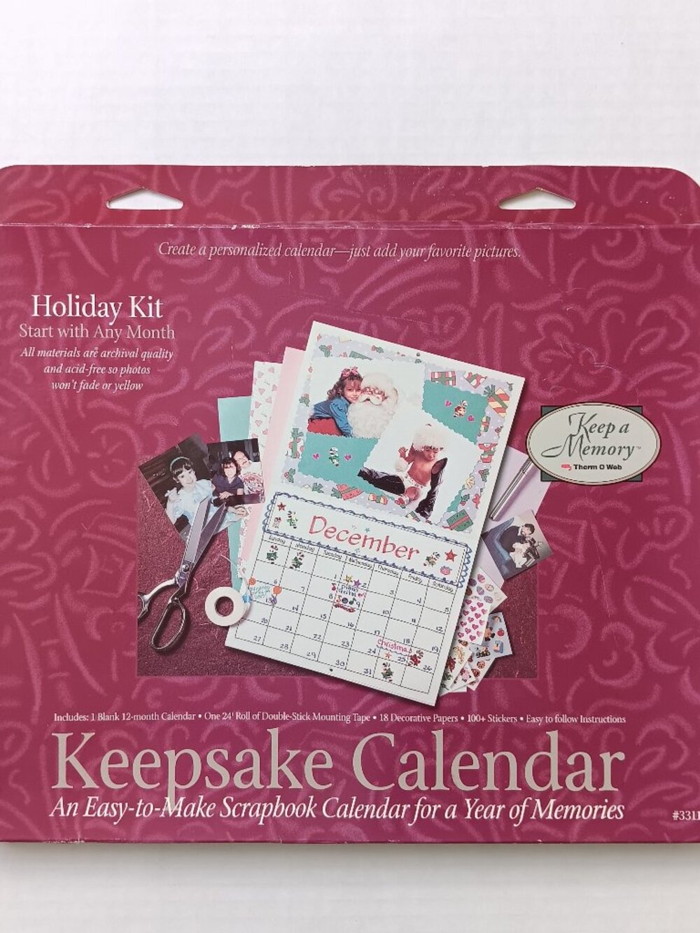 Vintage Keep a Memory Therm O Web Keepsake Calendar Kit